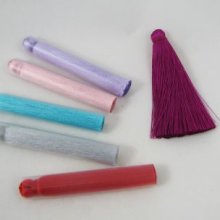 Pompom de 7cm em rayon, cor à sua escolha
