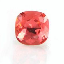 Cabochon Swarovski quadrado 12mm Padparadscha