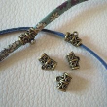 Encantos de bronze filigrana x 5