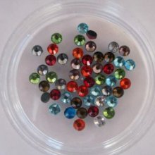 Strass SS20 mistura de cores hotfix x 50