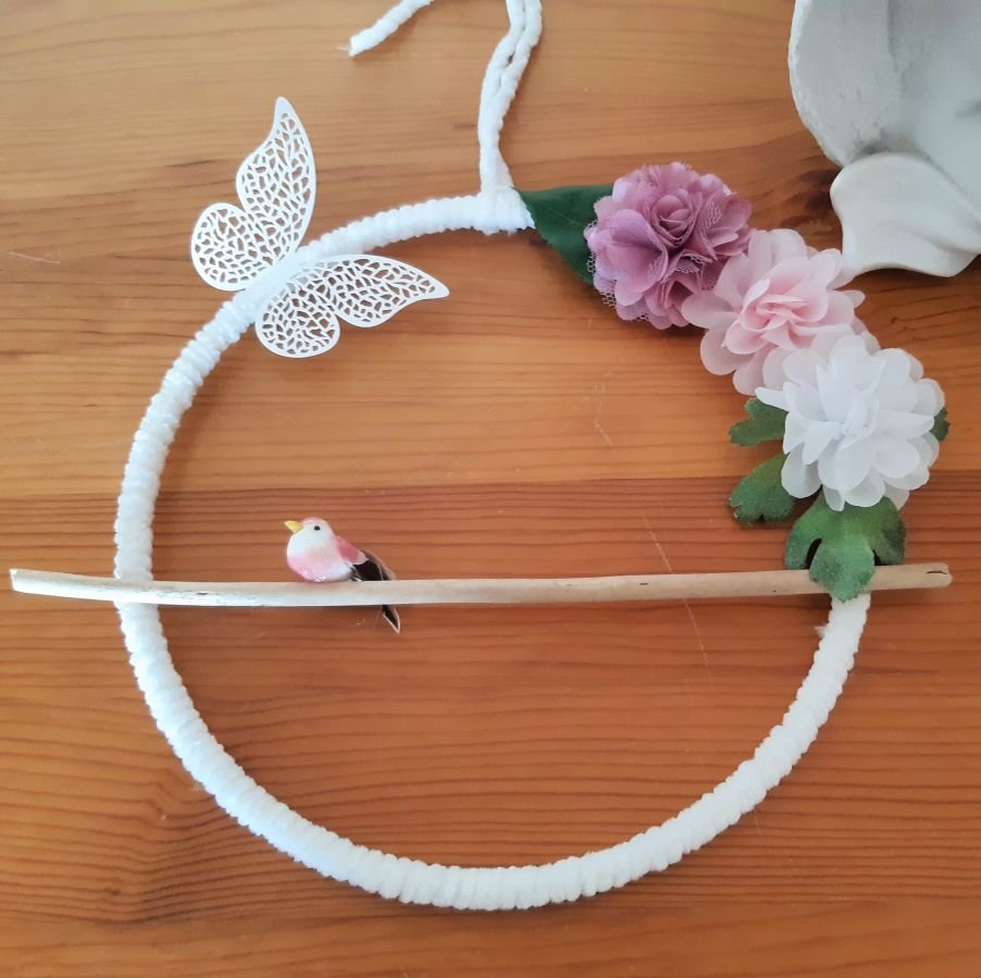 Decoração em lã macia