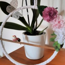 Decoração em lã macia