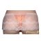 Lingerie nightie + tanga em cetim de seda e renda de salmão