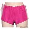 Fuchsia silk camisole + boxer shorts