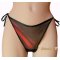 Tanga de seda preta e vermelha SAINT VALENTIN -promoção de 10 % para 2 comprados