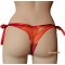 Tanga de seda rubi laranja e cobre