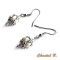 brincos de casamento swarovski pérola de cristal swarovski e contas de vidro prateado