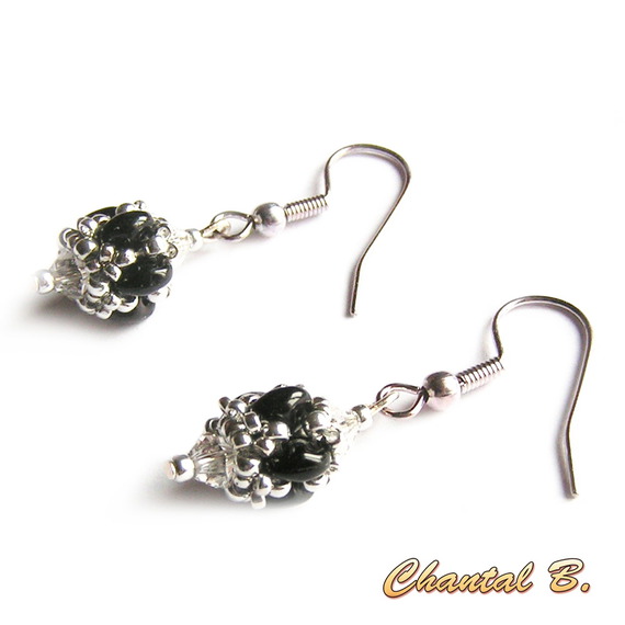 brincos de casamento swarovski pérola de cristal swarovski e contas de vidro prateado