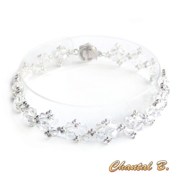 brincos swarovski cristal transparente e casamento nocturno prateado