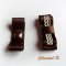 clips sapatos de casamento vintage laço de marfim acetinado chocolate