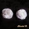 clipes sapatos de casamento flor de cetim branco e pistilos brancos cerimónia de casamento acessório
