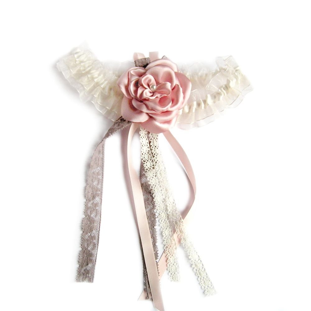 clips para sapatos de casamento salmão de arco de cetim e noiva de prata