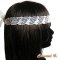 fita de noiva com renda branca e fita de cabelo de strass