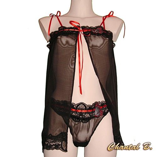 Conjunto de borboleta de seda preta Alix Lingerie Dia dos Namorados