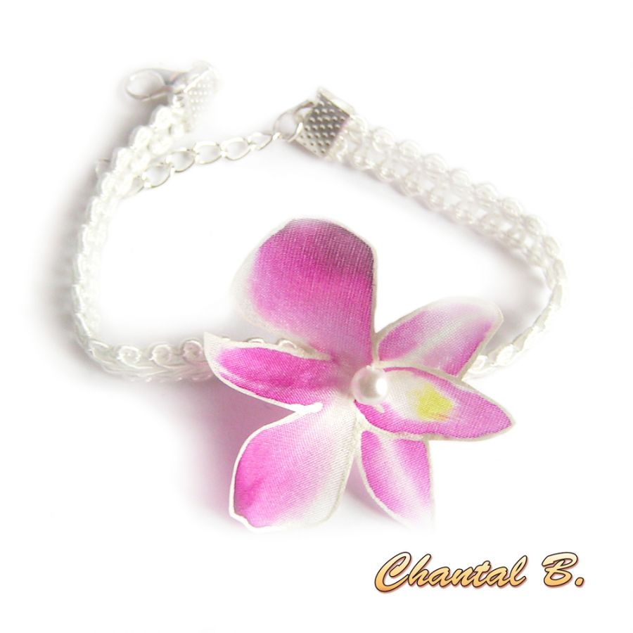 brincos de orquídea de seda para casamento 