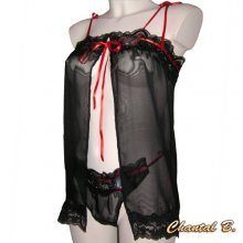 Conjunto de borboleta de seda preta Alix Lingerie Dia dos Namorados