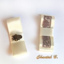 clips sapatos de casamento noiva com laço de cetim em marfim e laço de renda