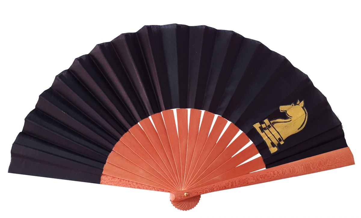 Ventilador de algodão unisexo pintado à mão. "Cavaleiro" 19cm