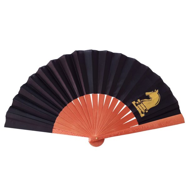 Ventilador de algodão unisexo pintado à mão. "Cavaleiro" 19cm