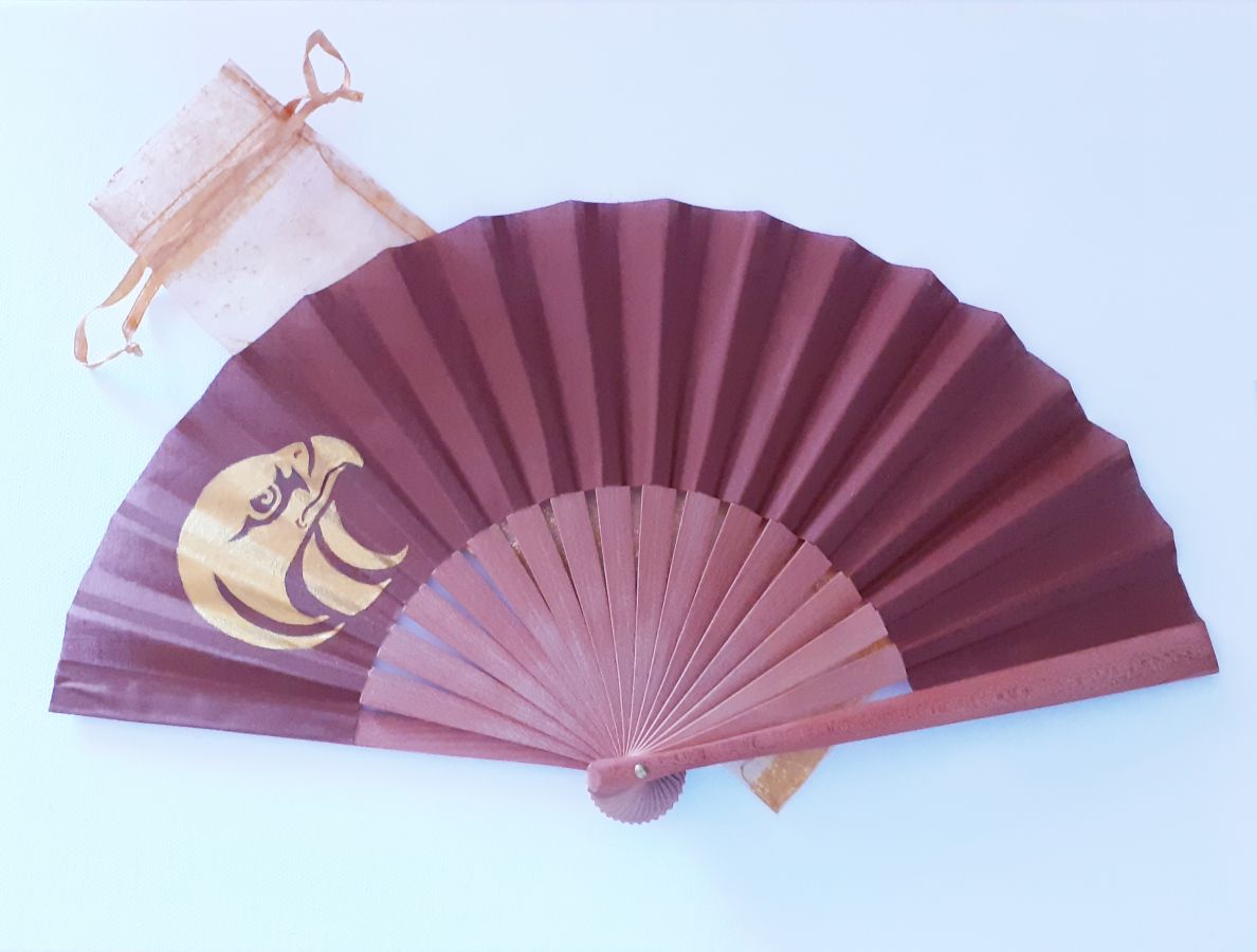 Ventilador de algodão unisexo pintado à mão. "Emirados" 19cm
