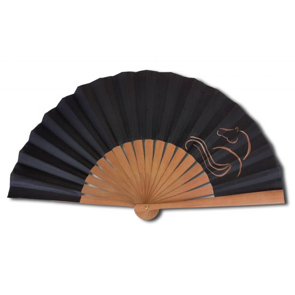 Ventilador de algodão unisexo pintado à mão. "Cavalo" 19 cm