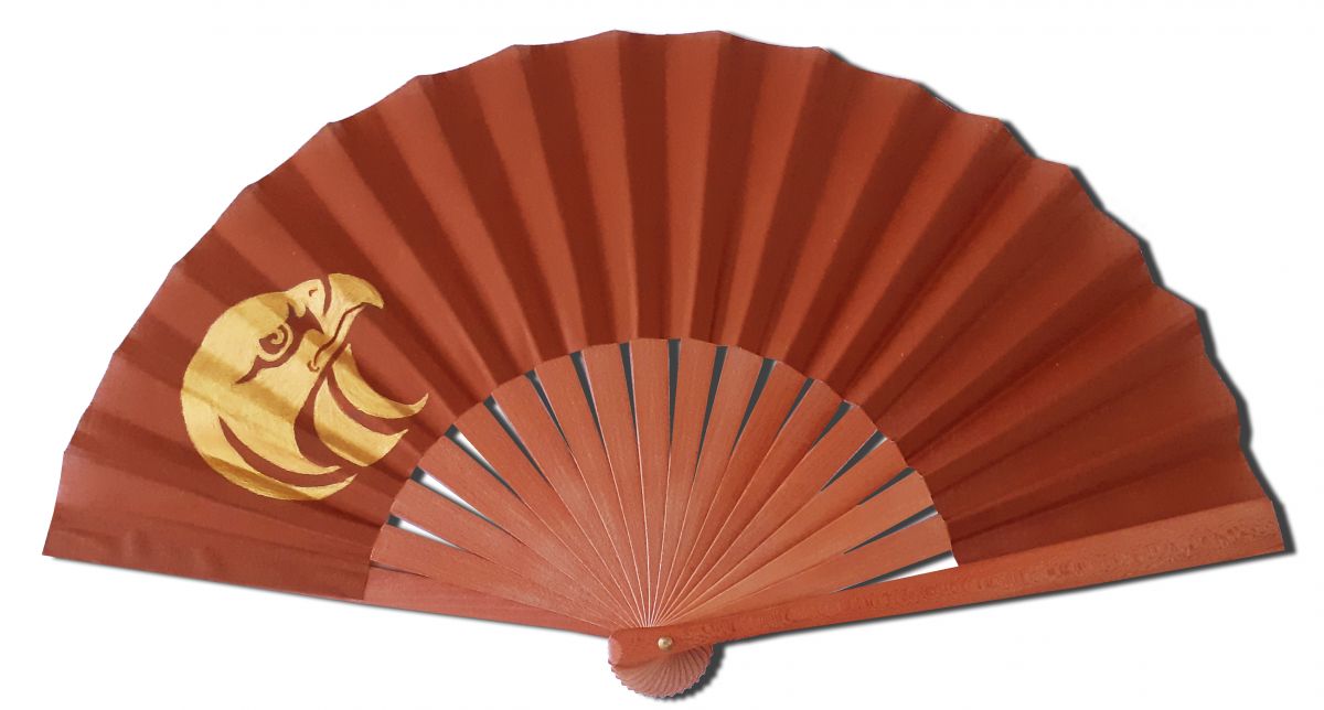 Ventilador de algodão unisexo pintado à mão. "Emirados" 19cm