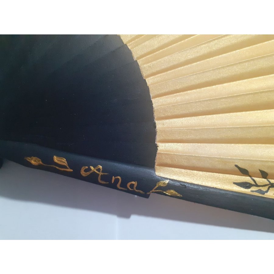 Nova colecção de zodíaco, mini ventilador de algodão pintado à mão. "Libra".