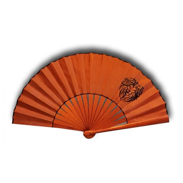 Nova colecção de zodíaco, mini ventilador de algodão pintado à mão. "Leo".