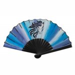 Nova colecção 2021, mini ventilador em algodão pintado à mão. 'Cavalo'.