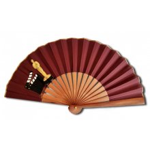  Ventilador de algodão unisexo pintado à mão. 'Clap cinema' 19cm