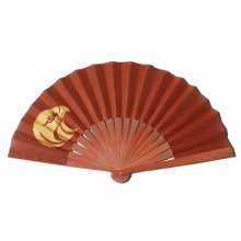 Ventilador de algodão unisexo pintado à mão. "Emirados" 19cm