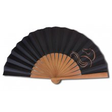 Ventilador de algodão unisexo pintado à mão. "Cavalo" 19 cm