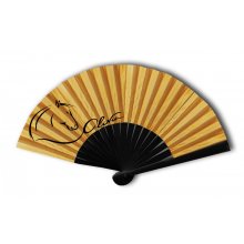 Mini ventilador de algodão pintado à mão. 'O meu nome