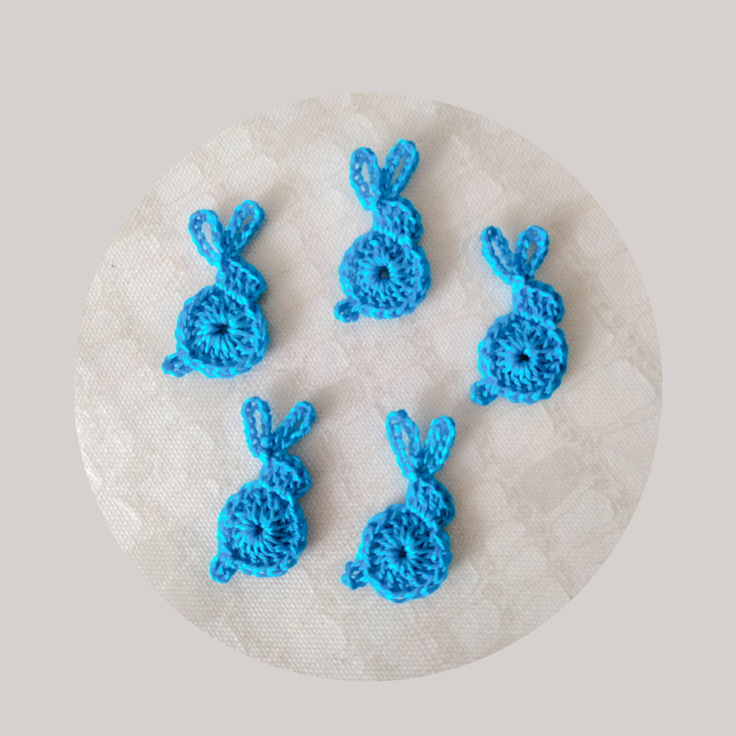 Appliqué Little Rabbit Appliqué "Electric Blue