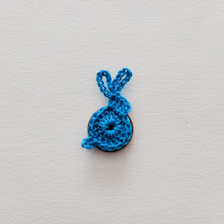 Appliqué Little Rabbit Appliqué "Electric Blue