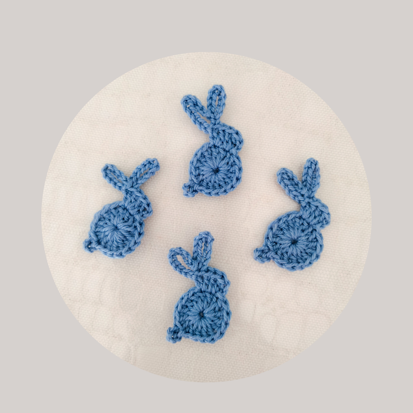 Appliqué Little Rabbit Appliqué "Lavanda Azul