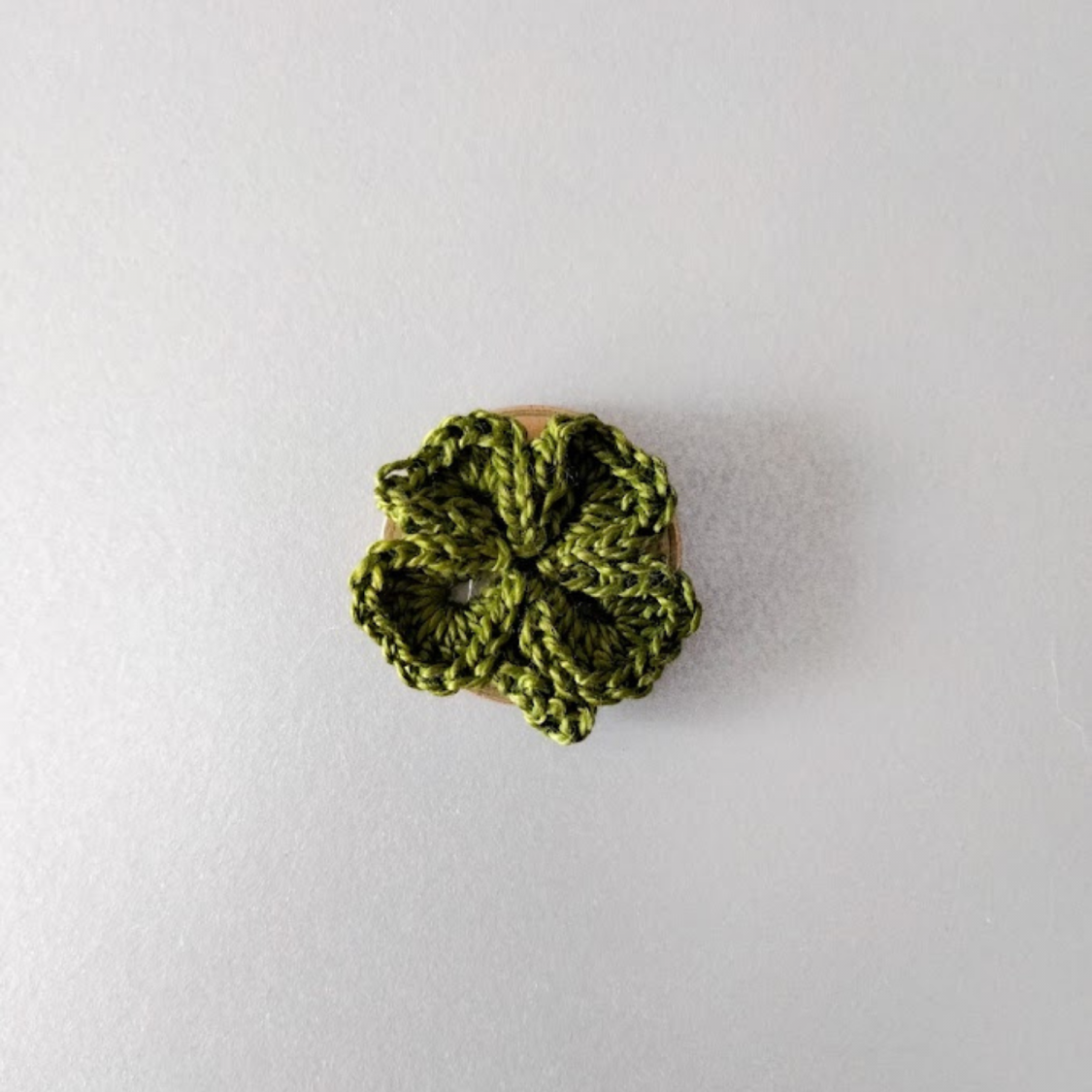 Trevo de 4 folhas - verde abeto