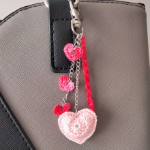 Jóia de saco 'coração' Rosa