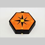 relógio de sol de bolso todo em pele