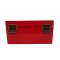 Caixa de madeira inclinada com tampa de vidro. Modelo : dragão vermelho
