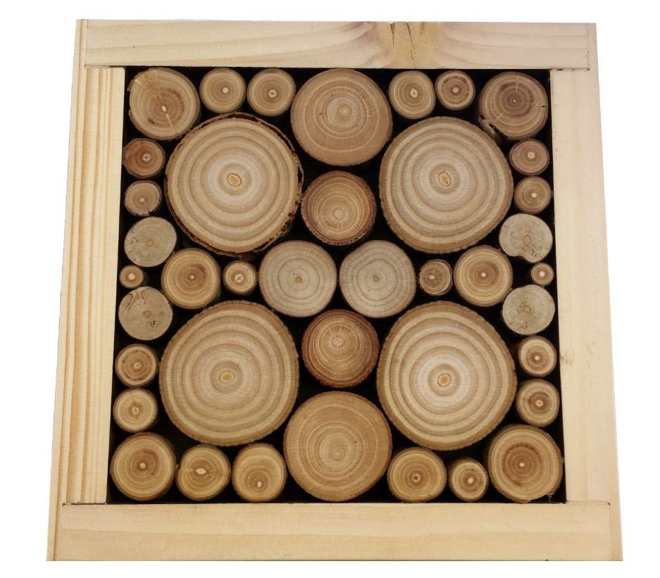 Tapete de mesa em toros de loureiro / madeira de avelã, reversível numa chávena com decoração de coração jacquard