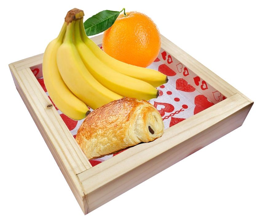 Tapete de mesa em toros de loureiro / madeira de avelã, reversível numa chávena com decoração de coração jacquard