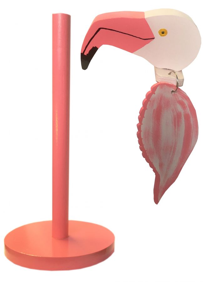 "O porta-toalha de papel flamingo rosa 
