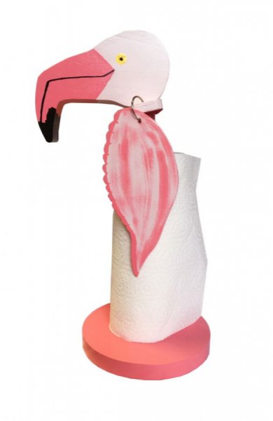 "O porta-toalha de papel flamingo rosa 