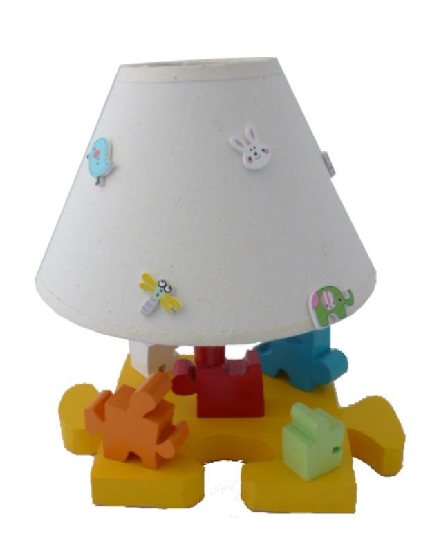 Candeeiro de cabeceira para crianças "The Puzzle" H 30 Cm
