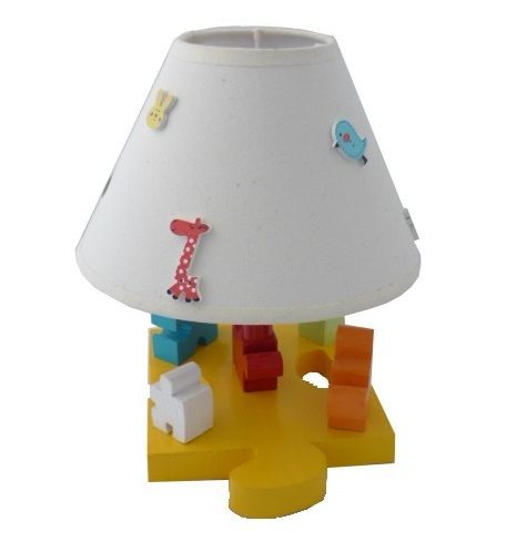 Candeeiro de cabeceira para crianças "The Puzzle" H 30 Cm