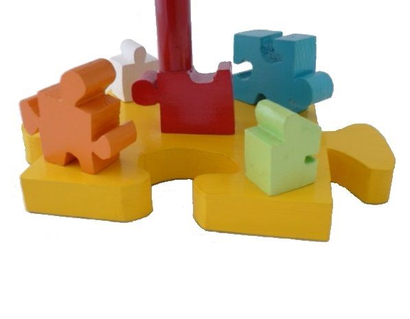 Candeeiro de cabeceira para crianças "The Puzzle" H 30 Cm