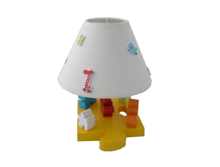 Candeeiro de cabeceira para crianças "The Puzzle" H 30 Cm