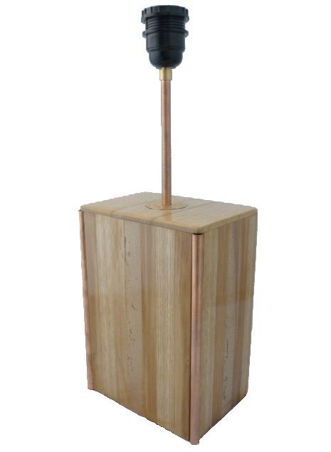 Lâmpada de Mesa 63 Cm, Madeira Nobre : Castanha, Carvalho, Nogueira