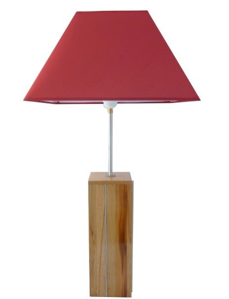 Lâmpada de Mesa 76 Cm, Madeira Nobre : Ameixa, Cerejeira, Sequóia, Faia